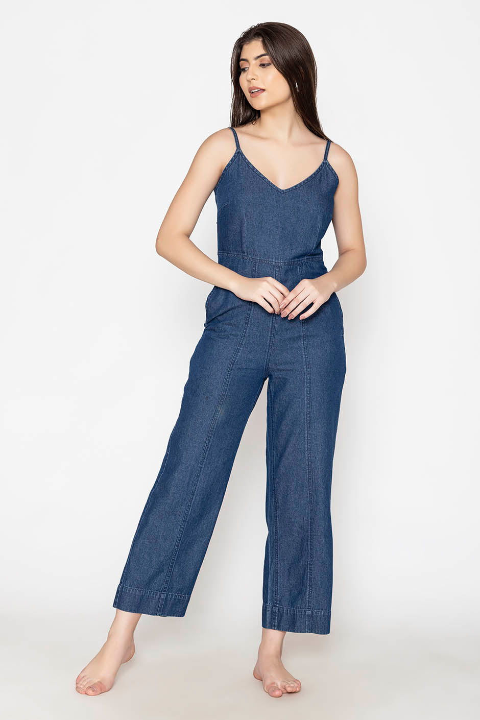 Blue Denim Jumpsuit