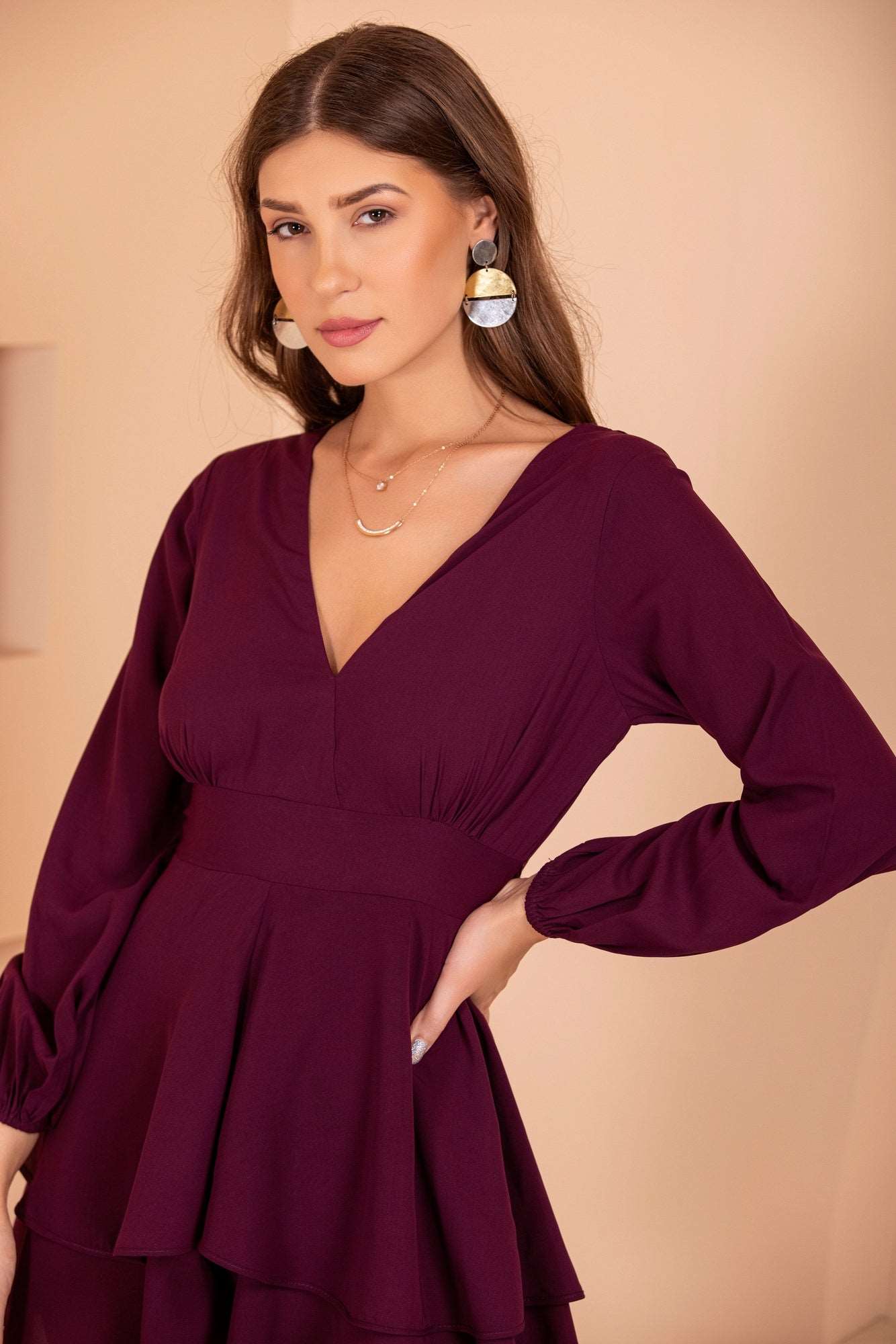 Hint of wine playsuit