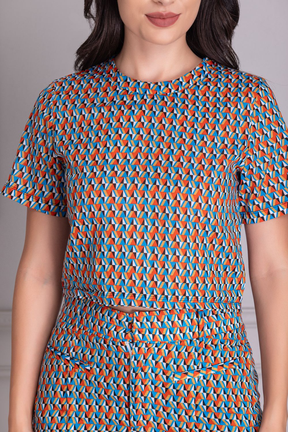 Abstract Shorts And Top