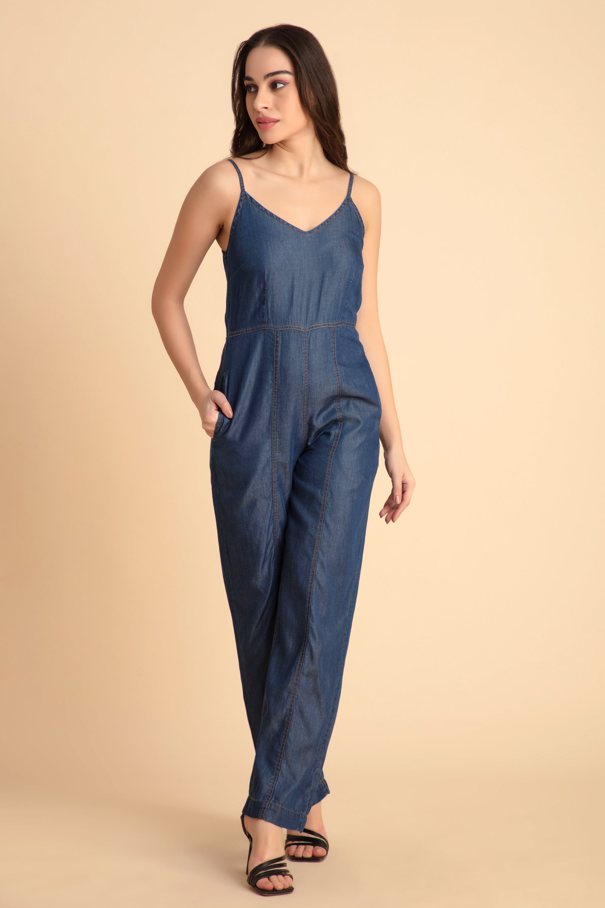 Denim Blue Jumpsuit