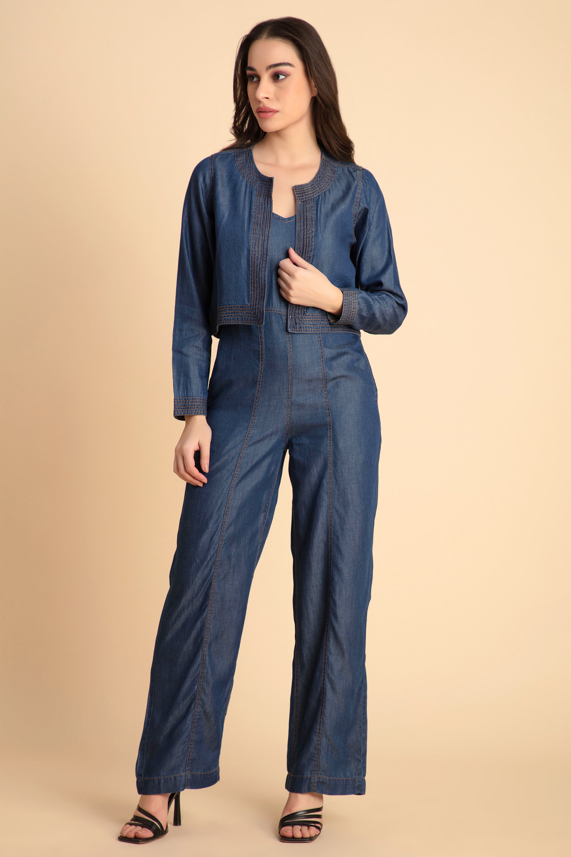 Denim Blue Jumpsuit
