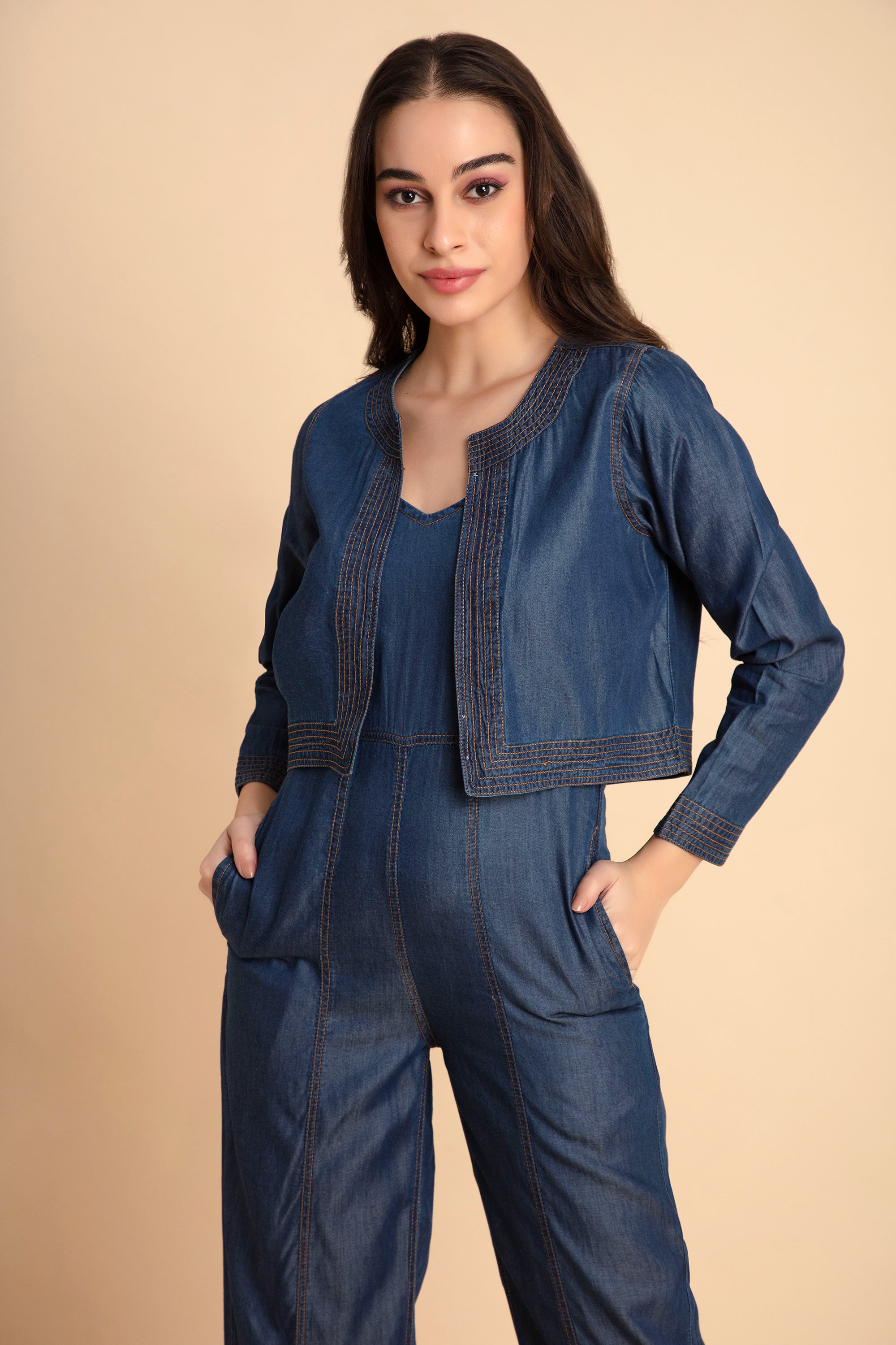 Denim Blue Jumpsuit