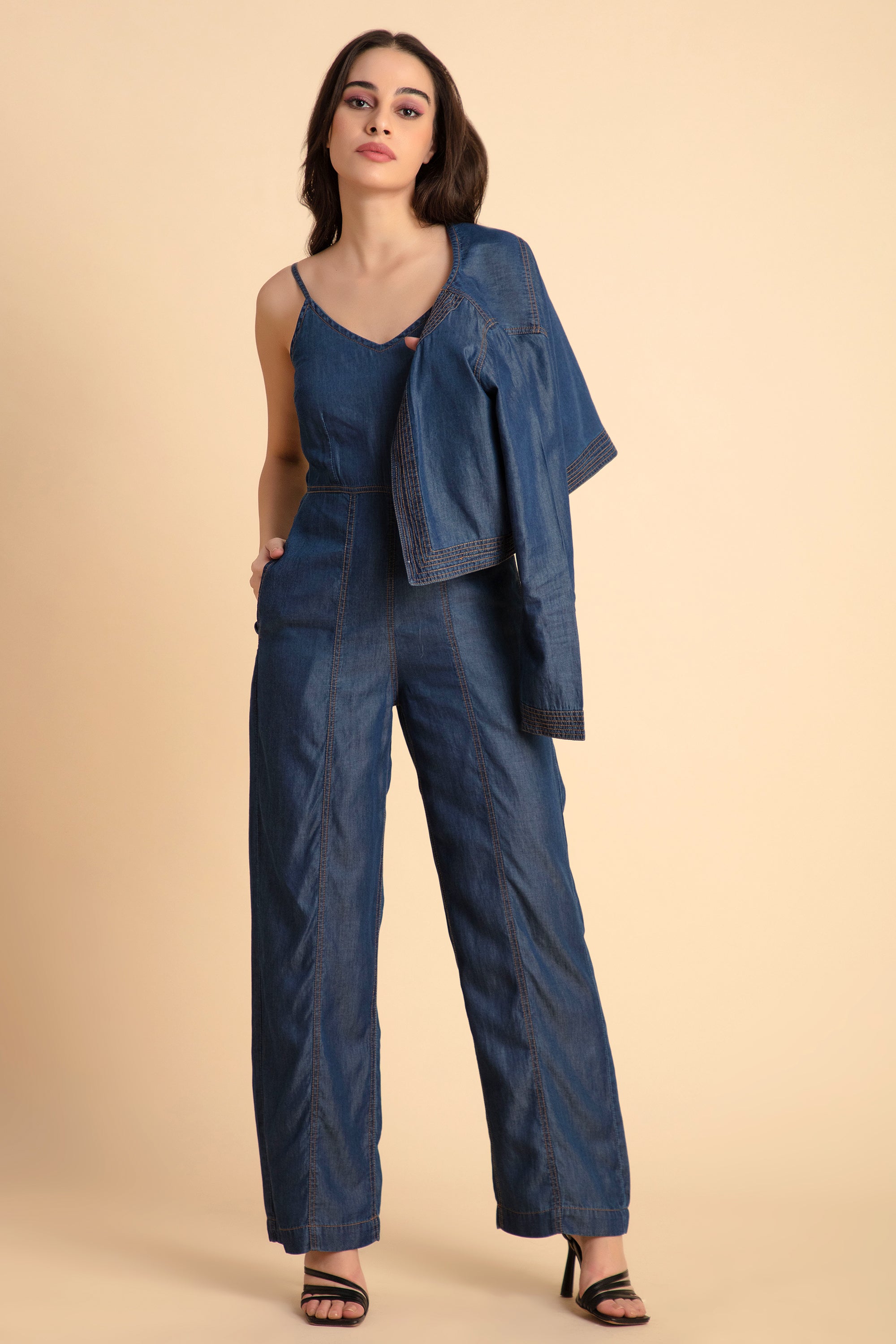Denim Blue Jumpsuit