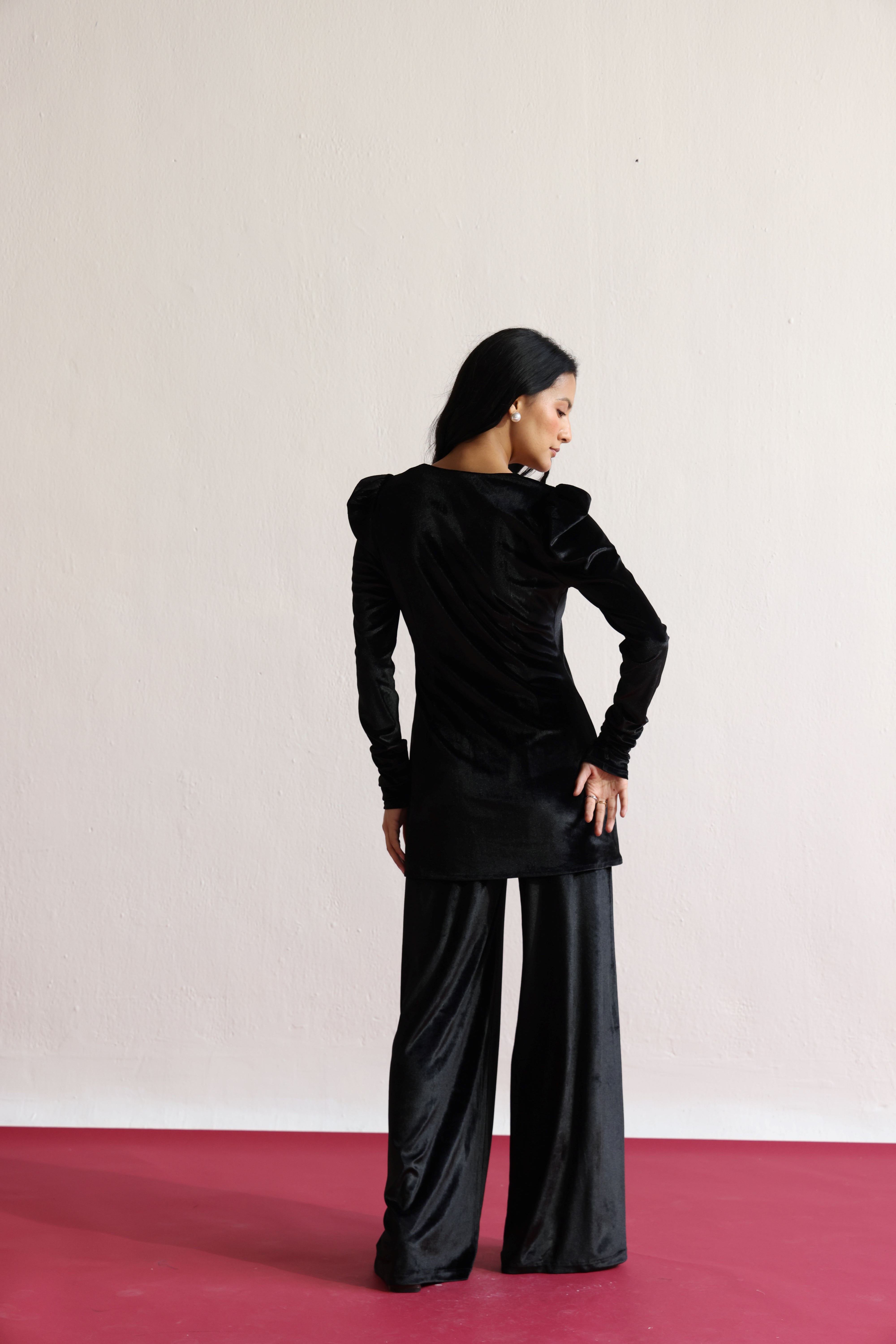 BLACK VELVET CO-ORD SET