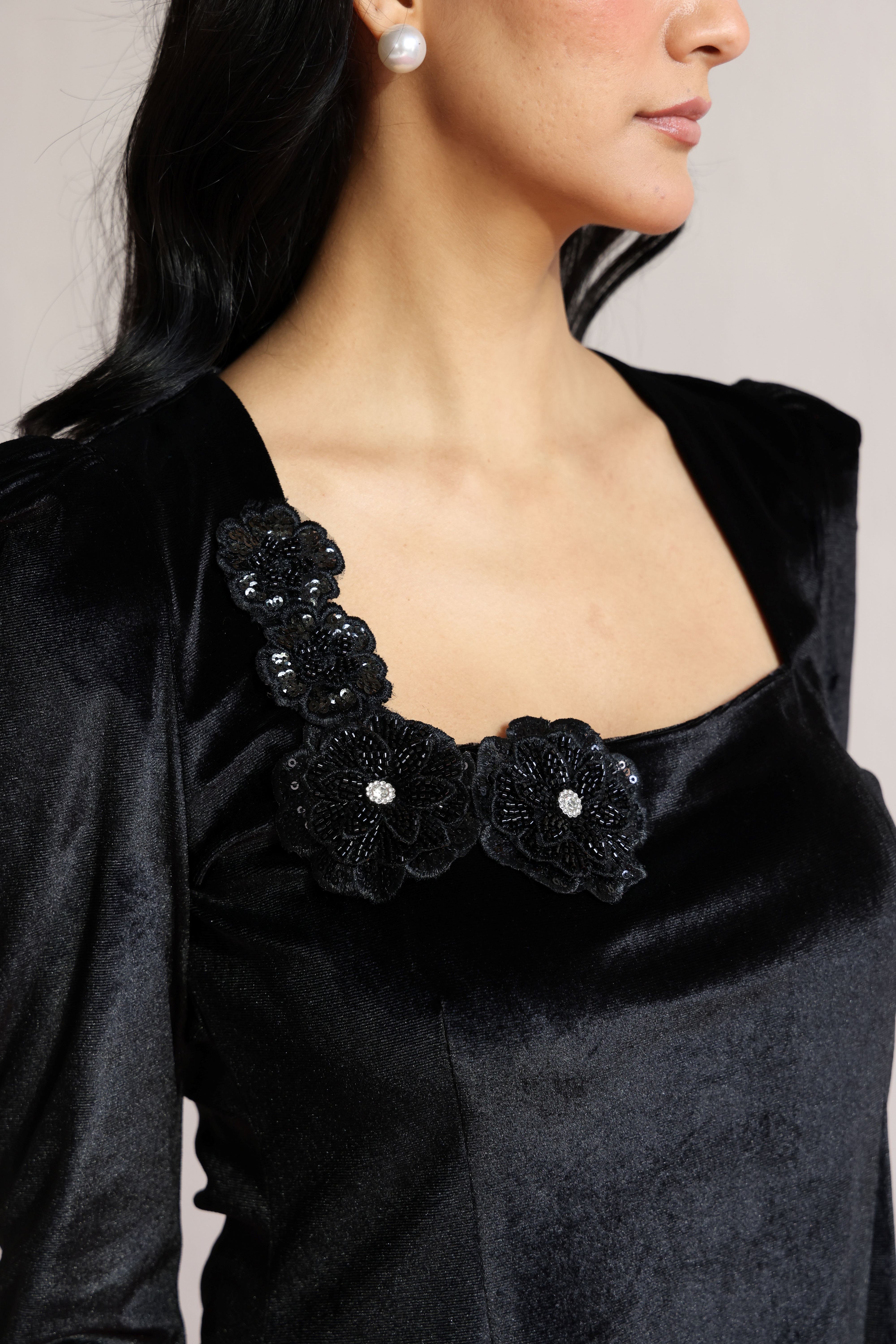 BLACK VELVET CO-ORD SET