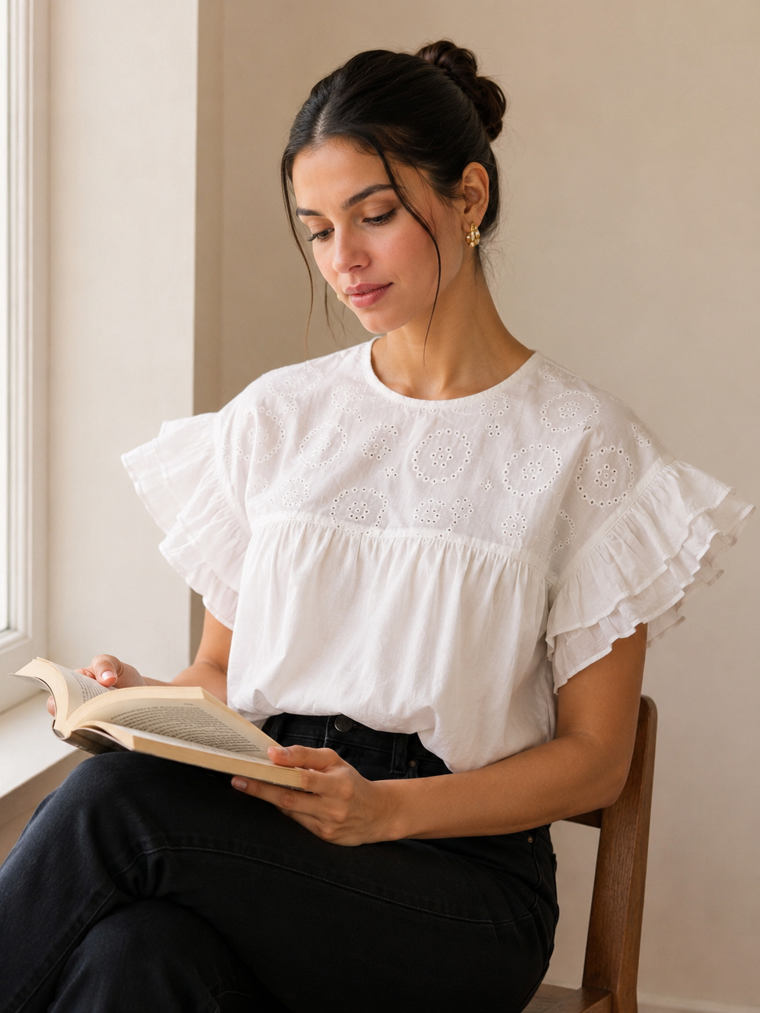 Ivory Blossom Top