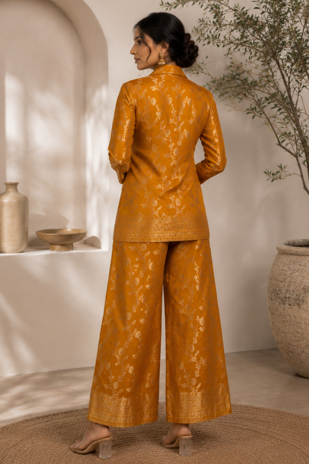 Golden Bloom Co-Ord Set