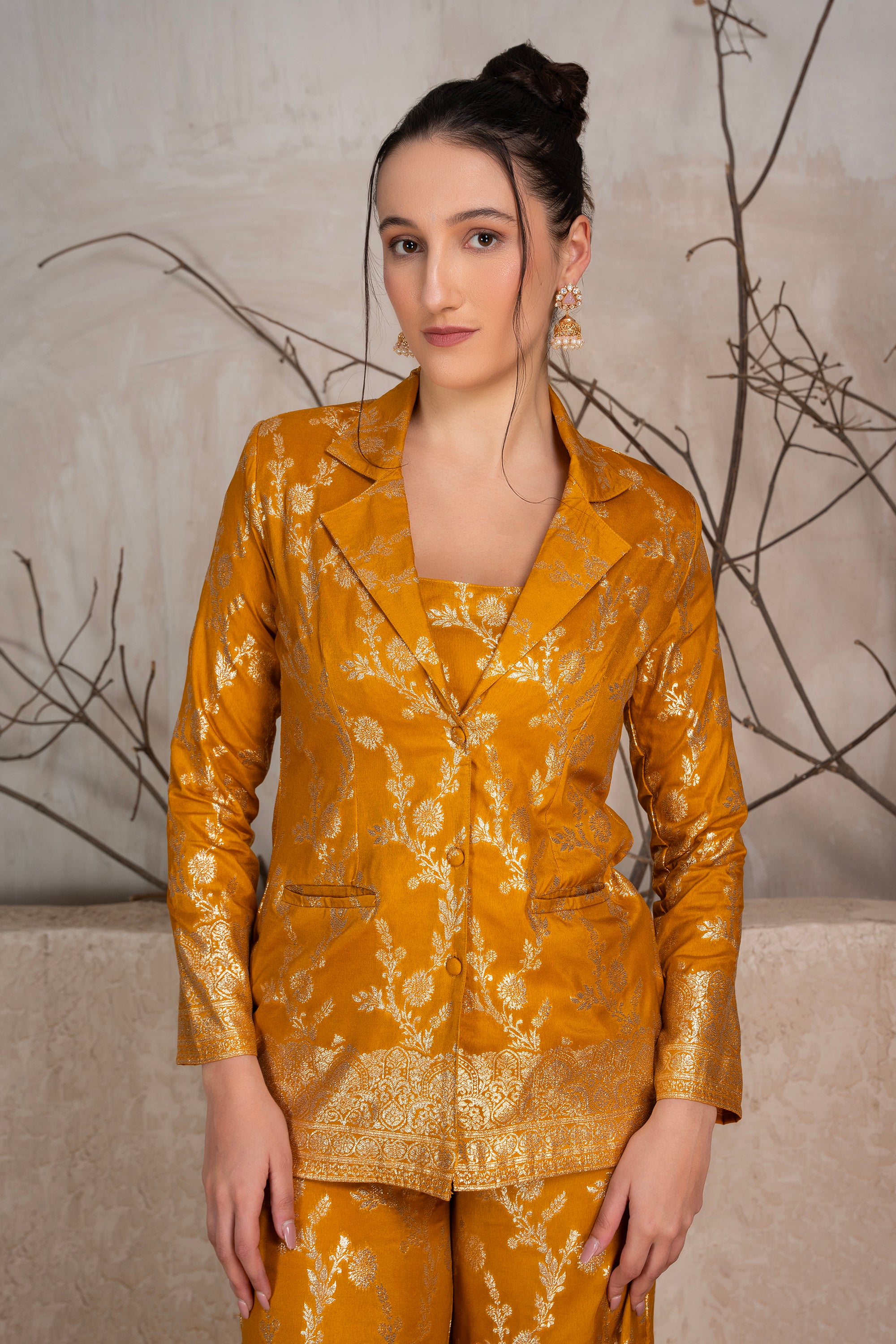 Golden Bloom Co-Ord Set