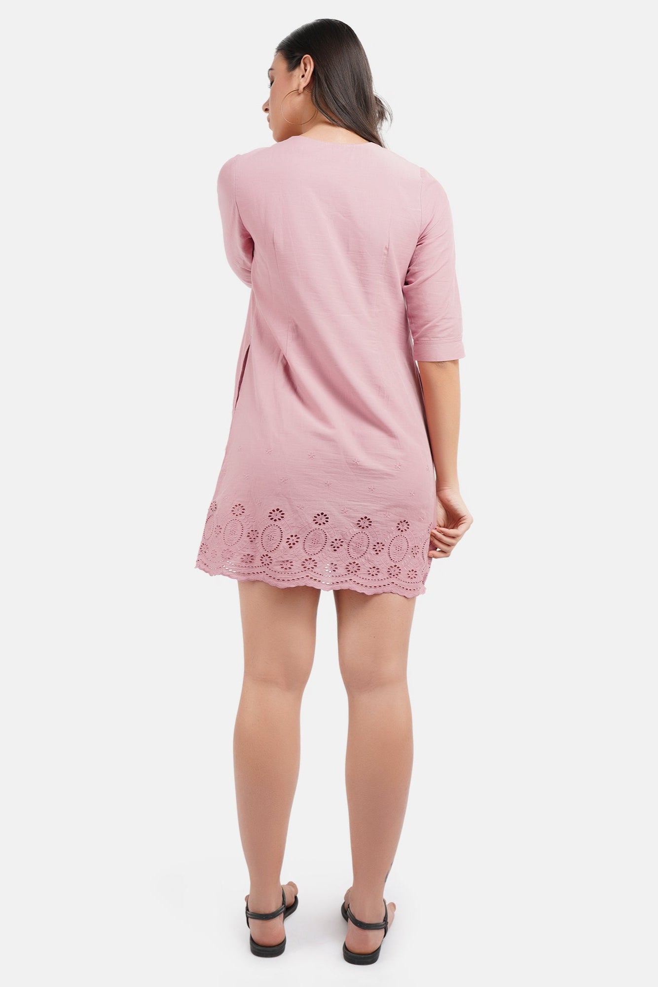 Eyelet Boho Dress for women