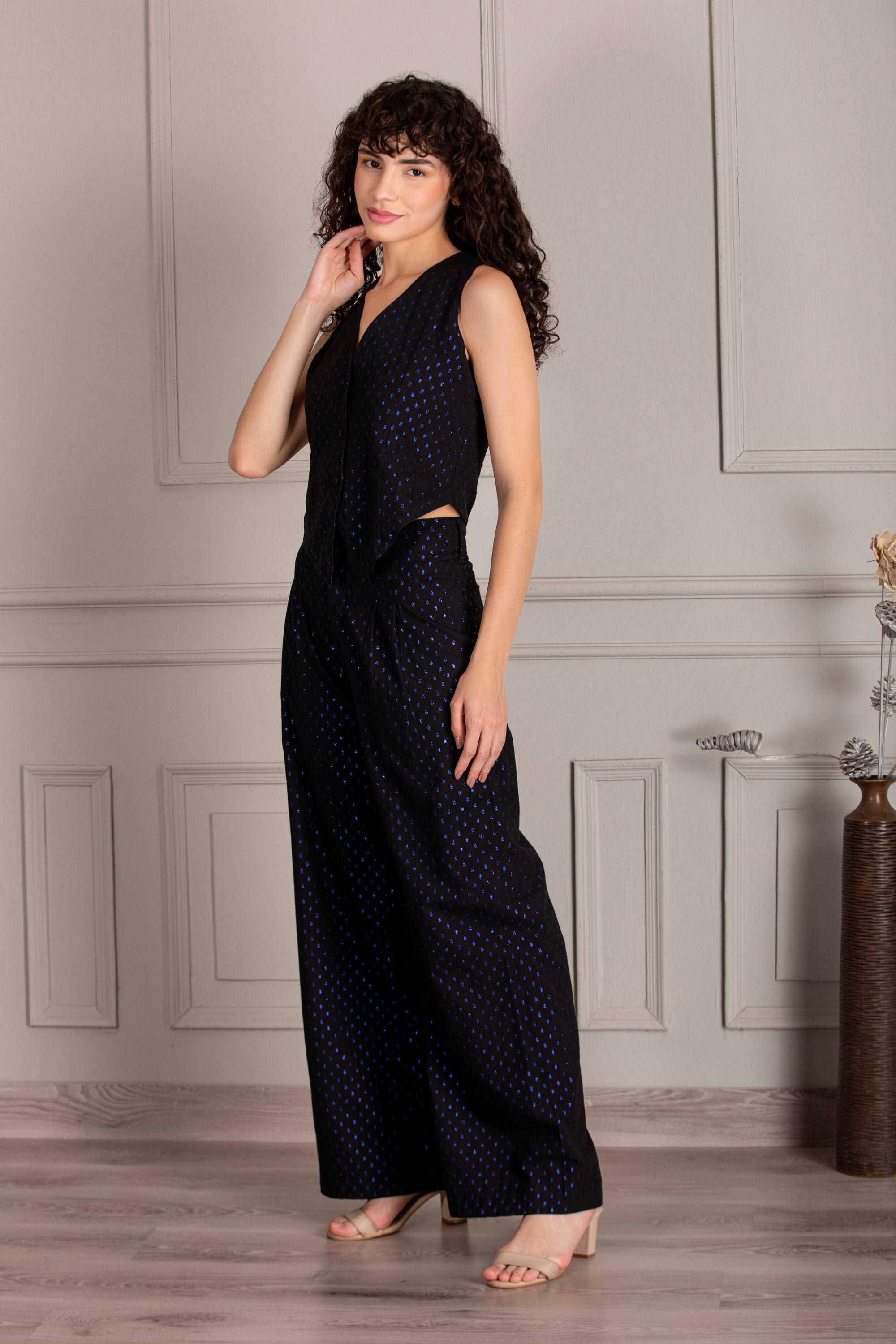 Waist Coat With Korean Pants