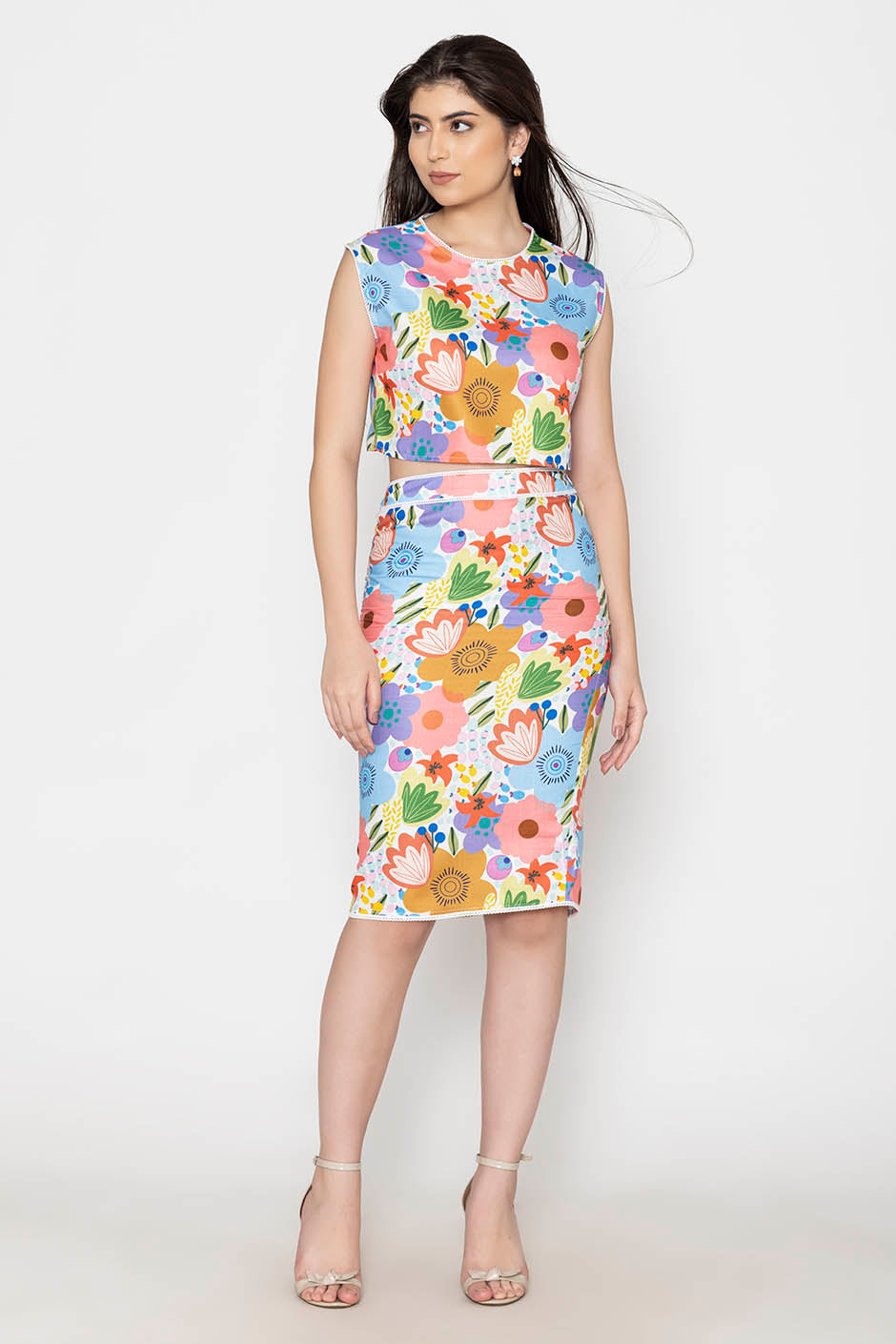 Petal Floral Coord Set Vibrant Cotton