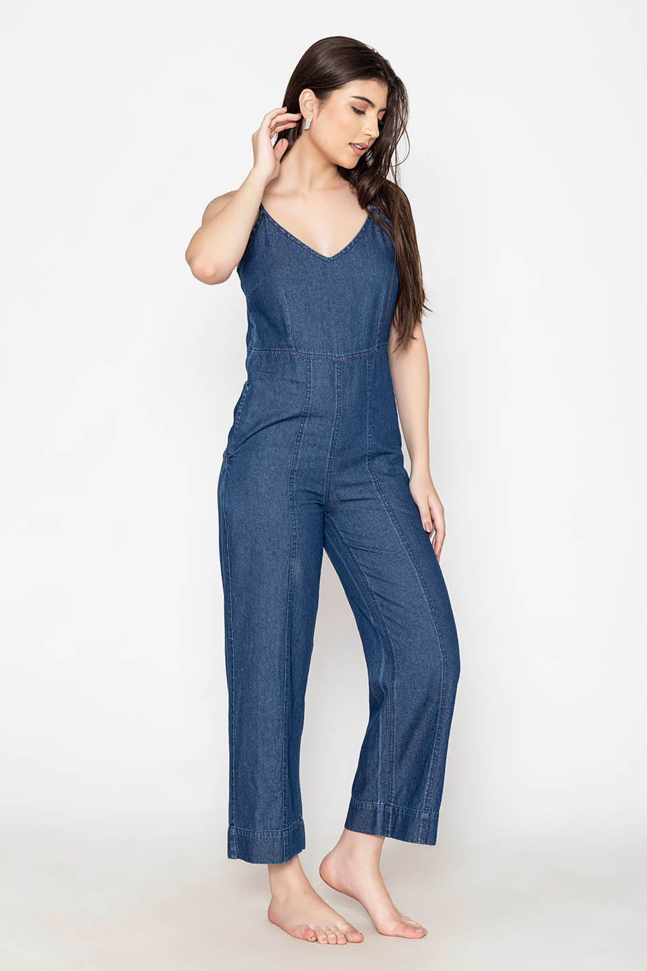 Blue Denim Jumpsuit