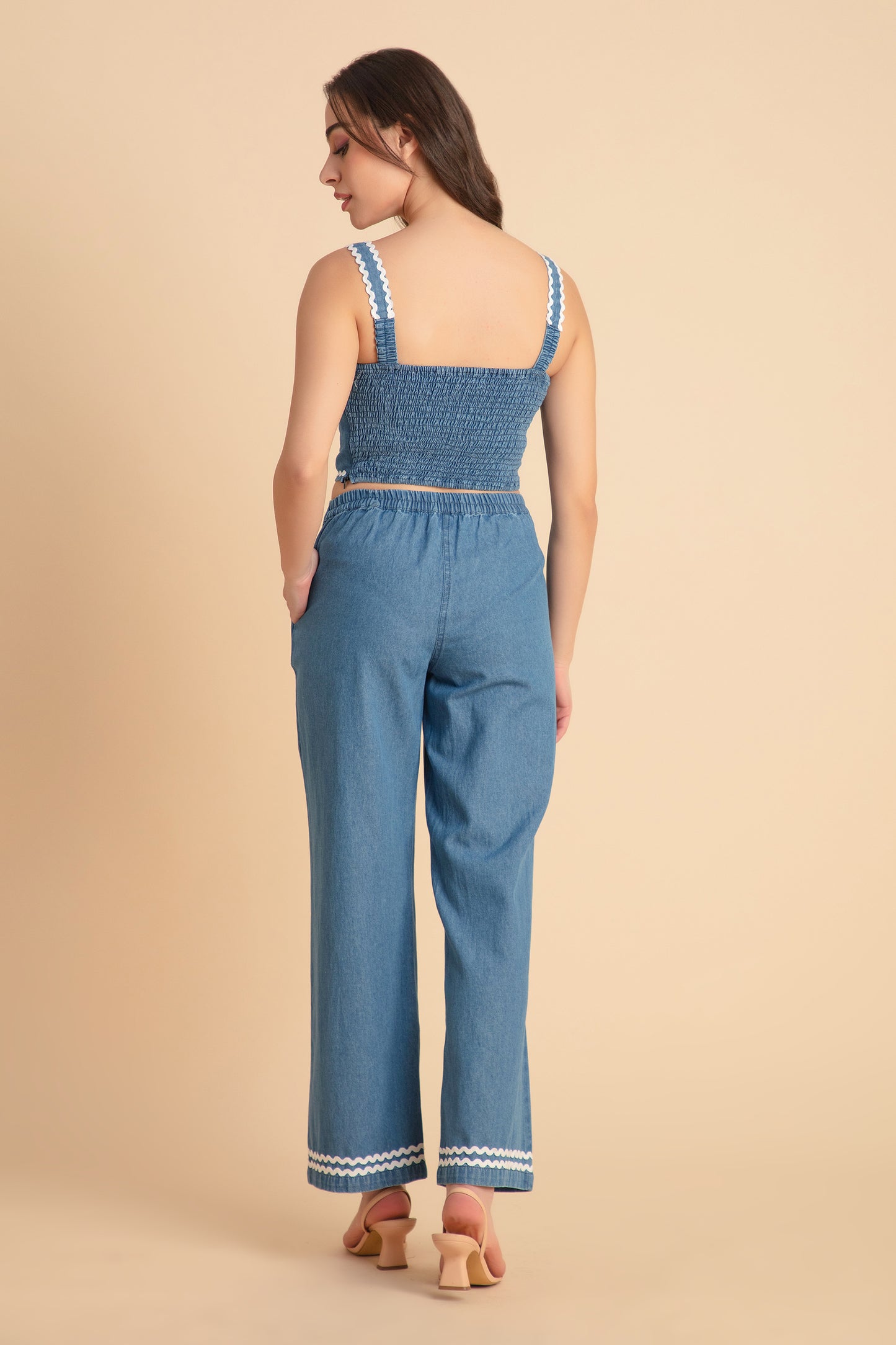 Denim Three Piece Coord Set