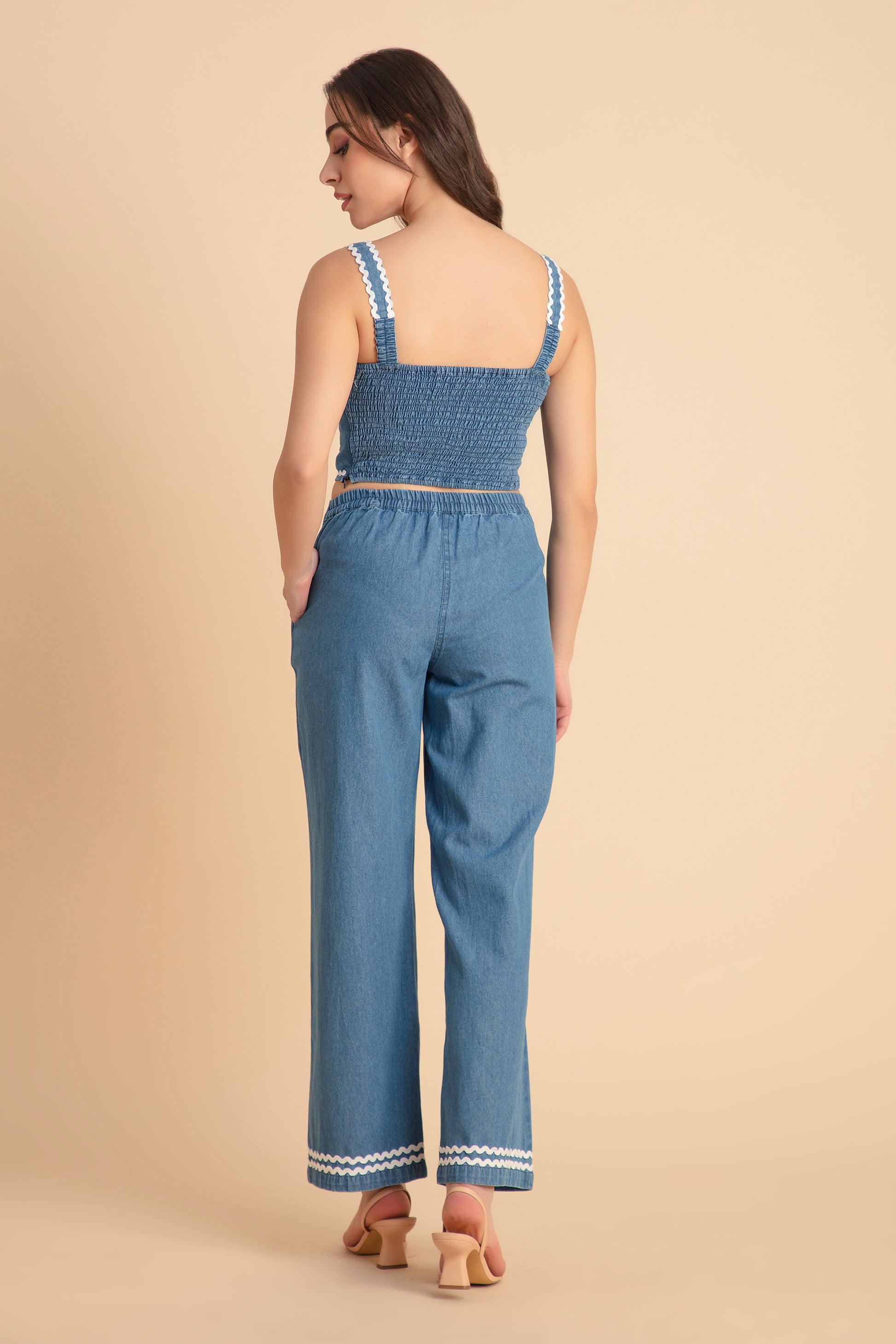 Denim Three Piece Coord Set