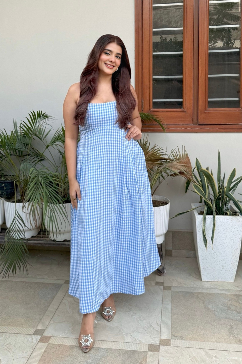 Noon blue midi dress