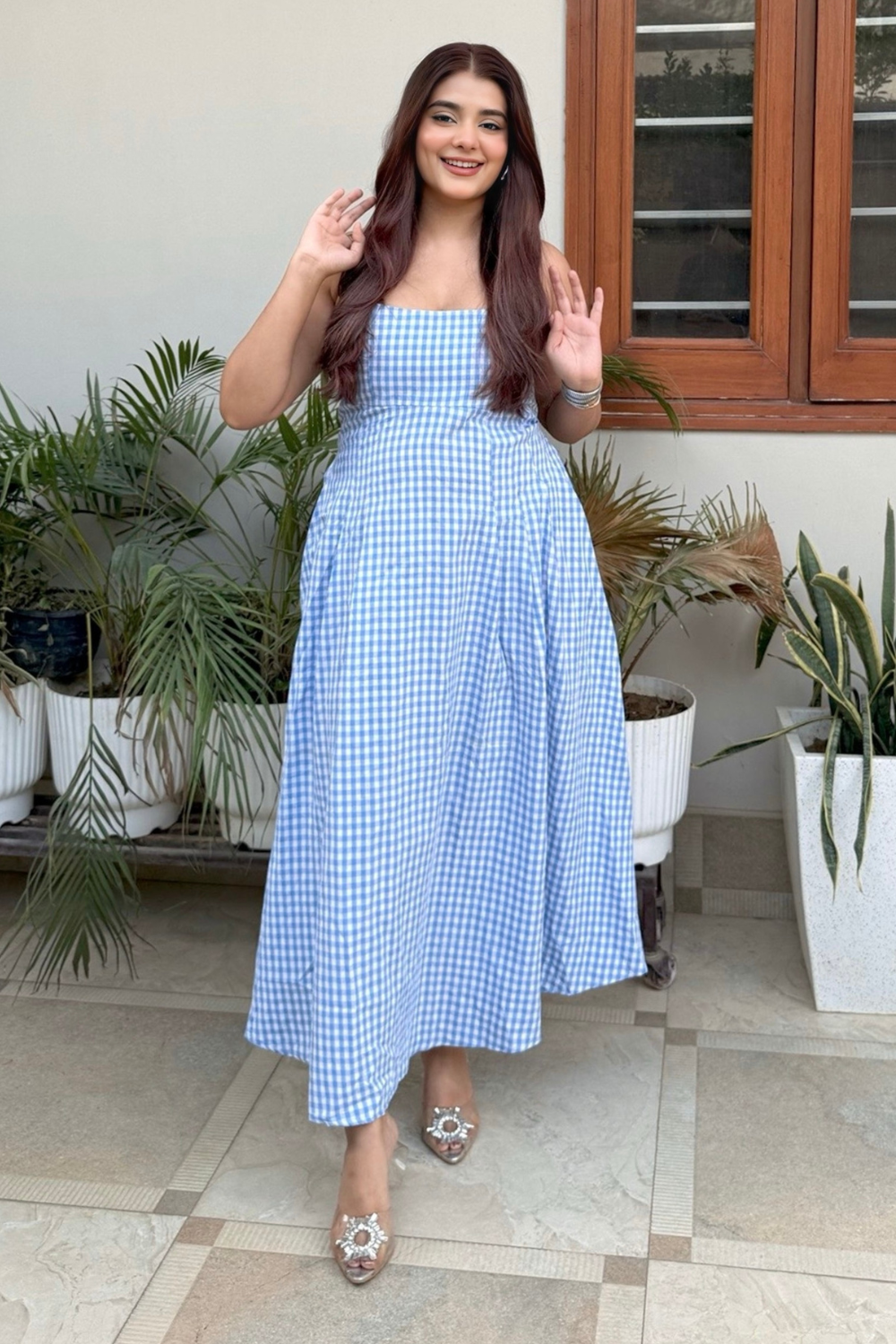 Noon blue midi dress