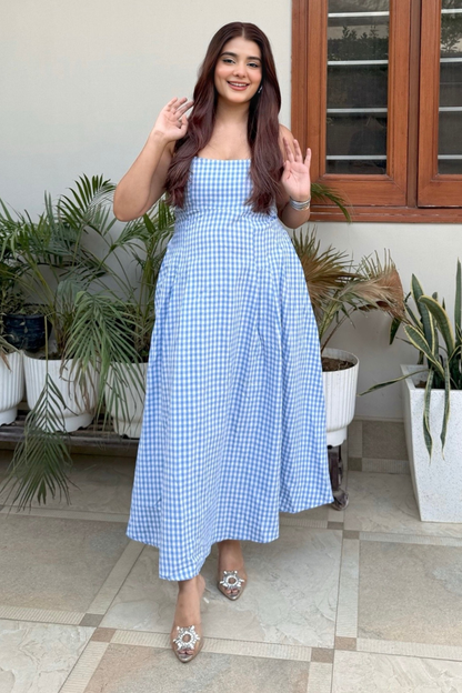 Noon blue midi dress