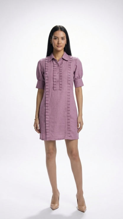 Lilac Linen Dress
