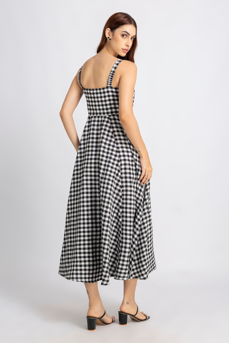 Monochrome Melody Dress