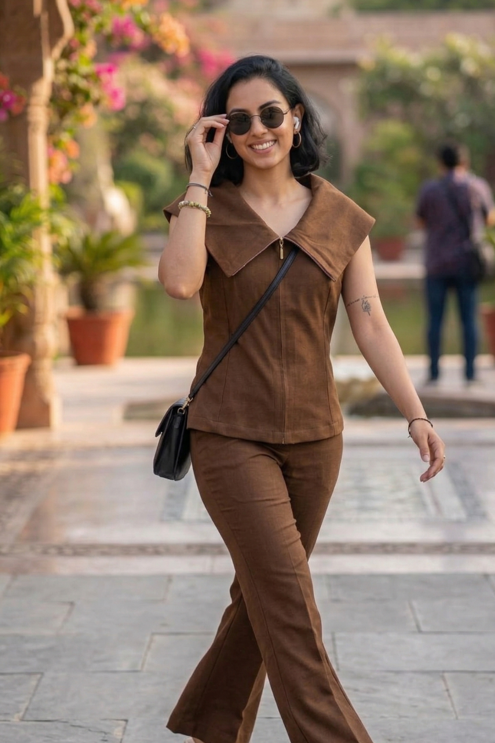 BROWN AMIRA CORDSET