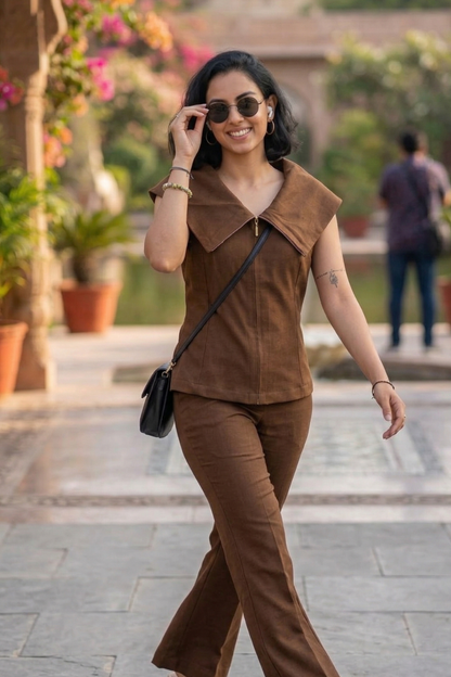 BROWN AMIRA CORDSET