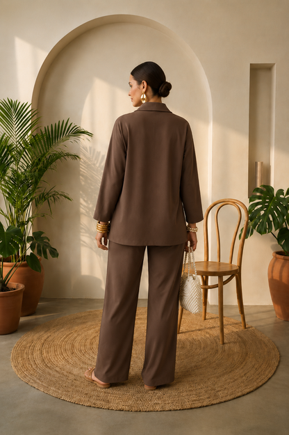 Mahira 2.0 Coord Set (brown)