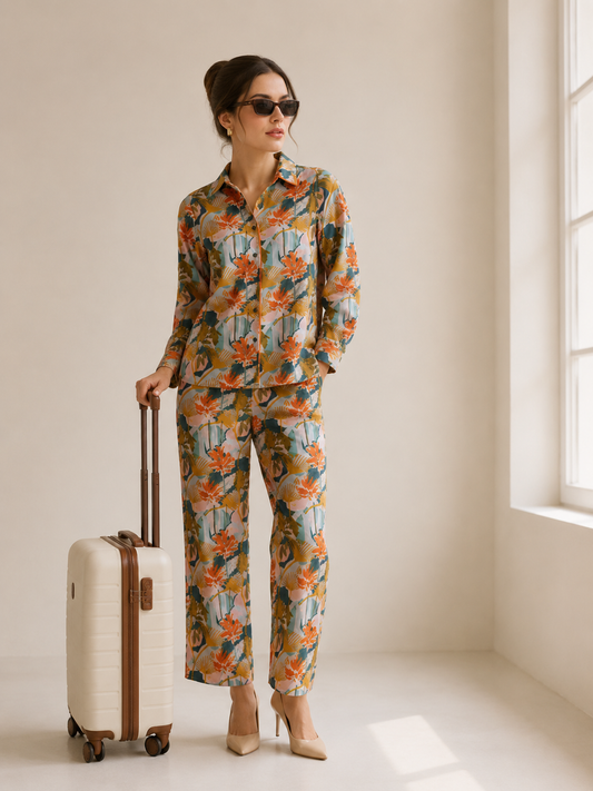 Tropical Printed Coord Set