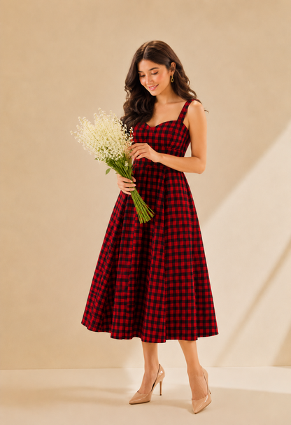 Monochrome Melody Dress