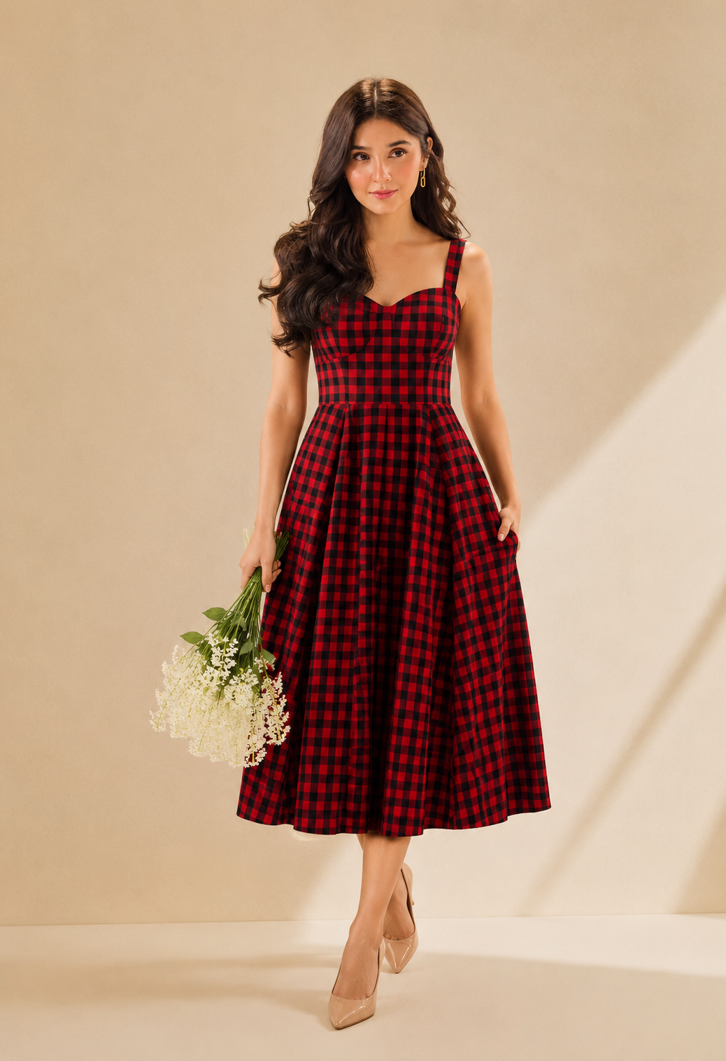 Monochrome Melody Dress