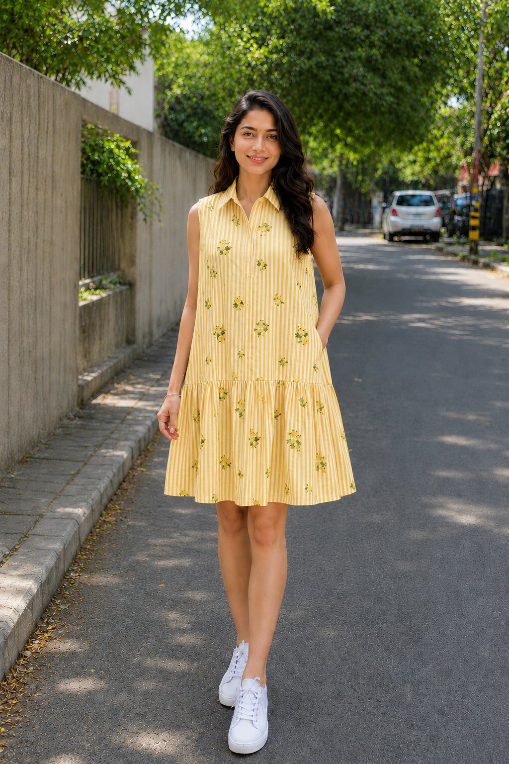Azure Bloom Dress