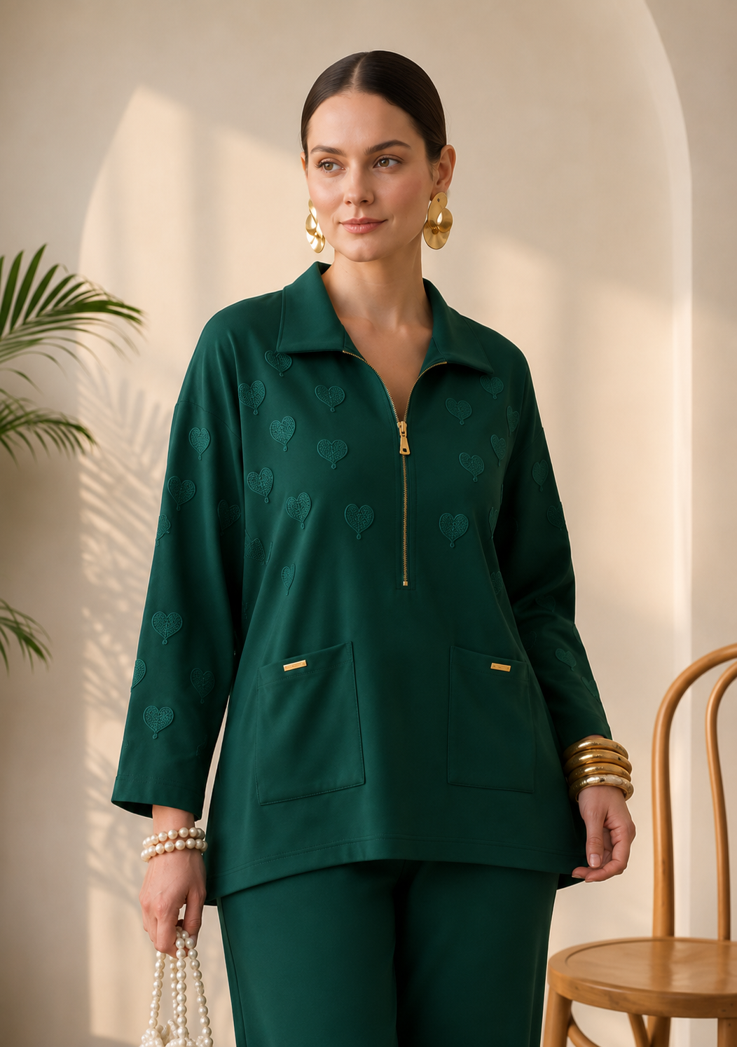 Mahira 2.0 Coord Set  (Green)