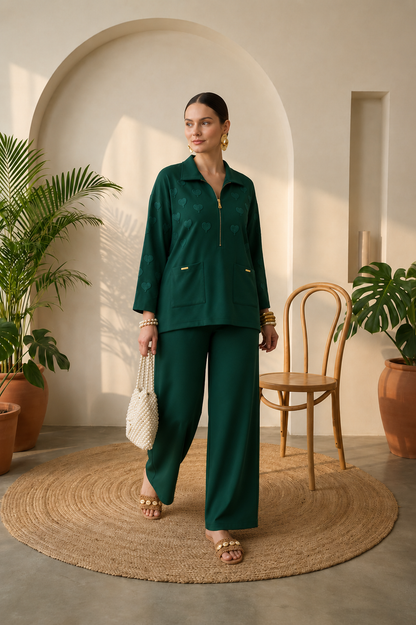 Mahira 2.0 Coord Set  (Green)