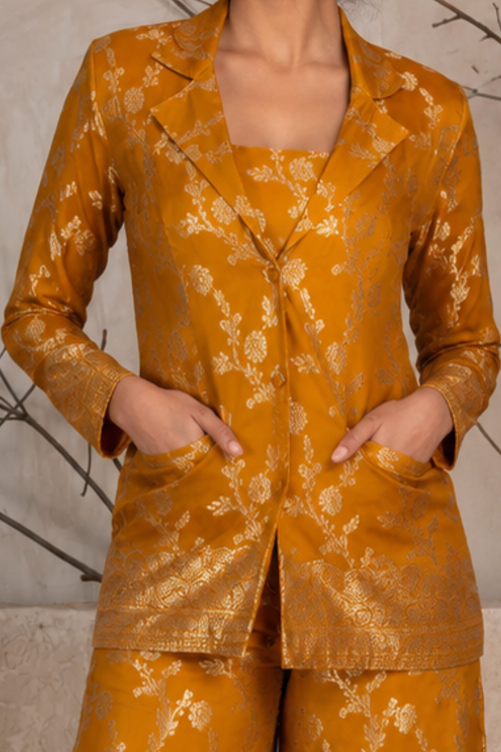 Golden Bloom Co-Ord Set