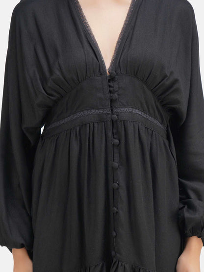 Exaggerated Sleeve Dress