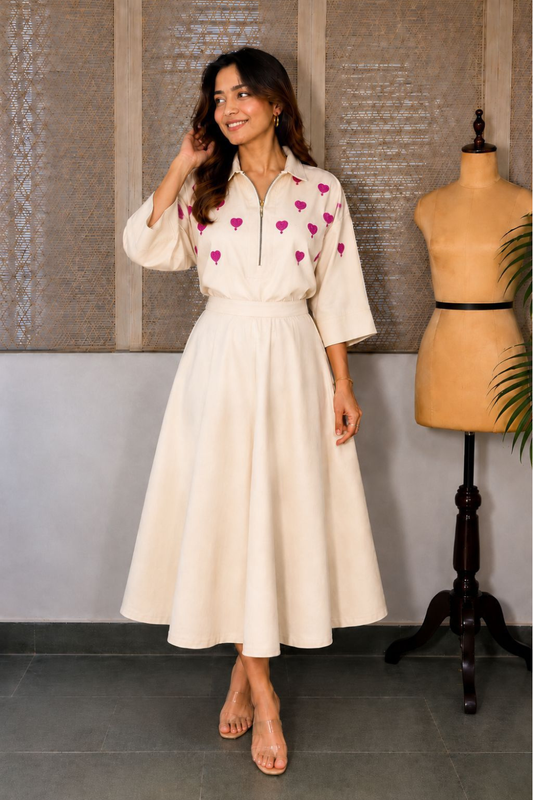 Blush Heart Skirt Set
