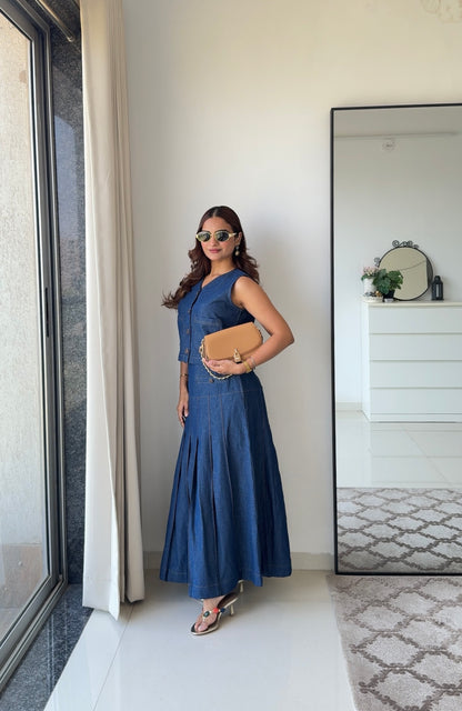 The Indigo Charm Co-ord Set