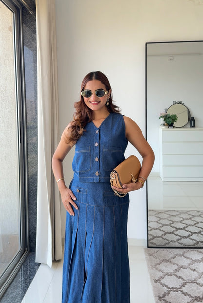 The Indigo Charm Co-ord Set