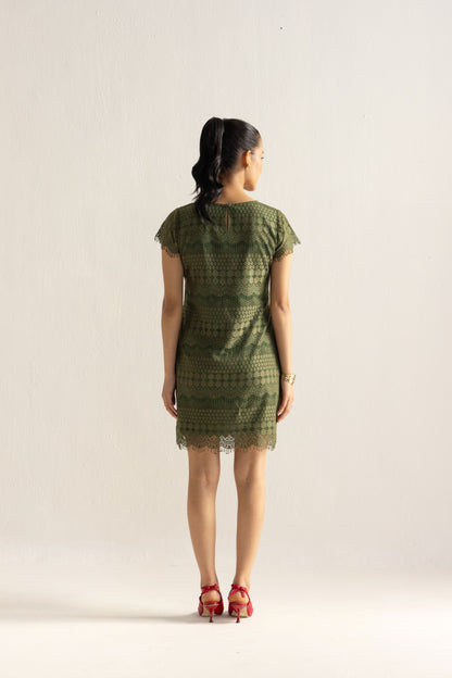Olive Green Midi dress