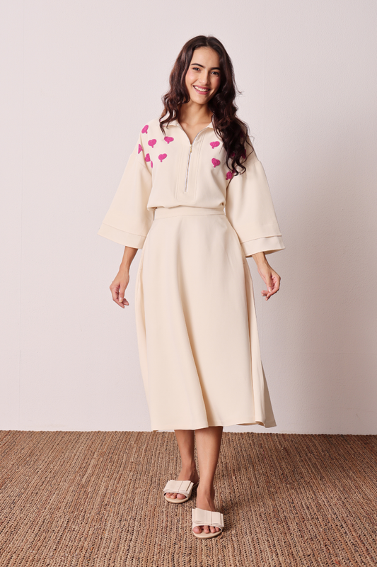 Blush Heart Skirt Set