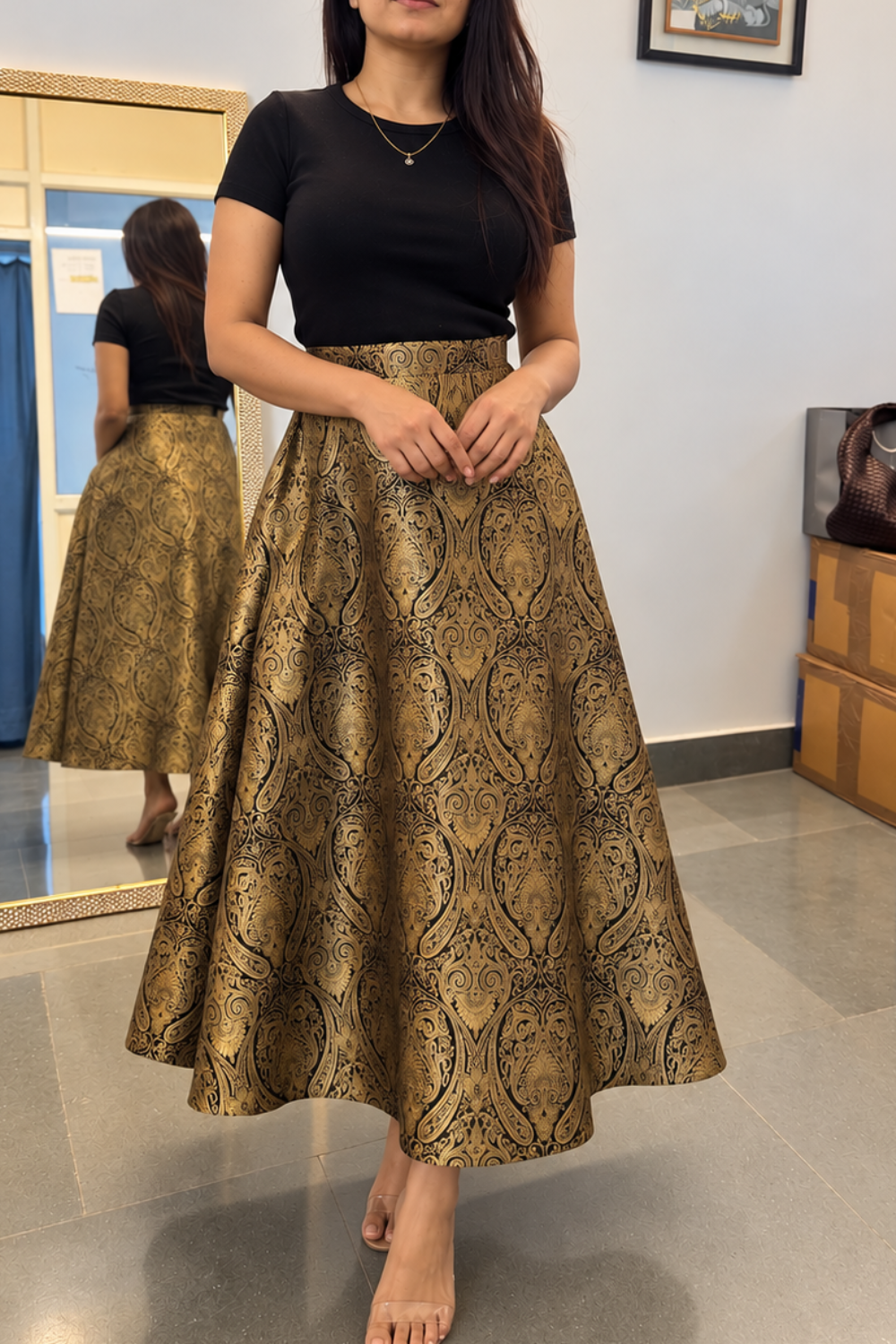 Brocade skirt