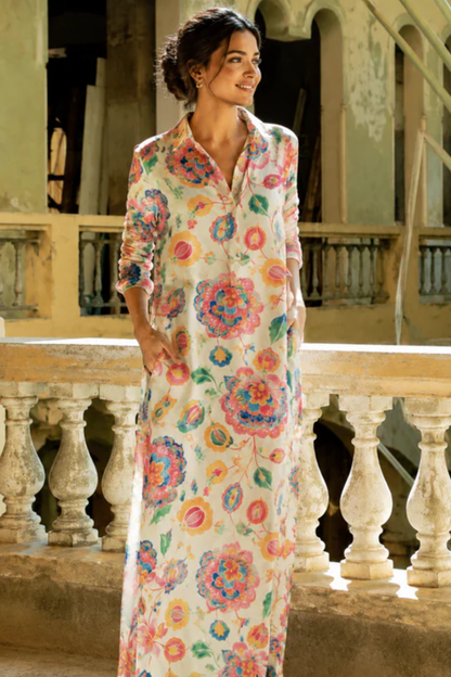 Bloom Haven Shirt Dress