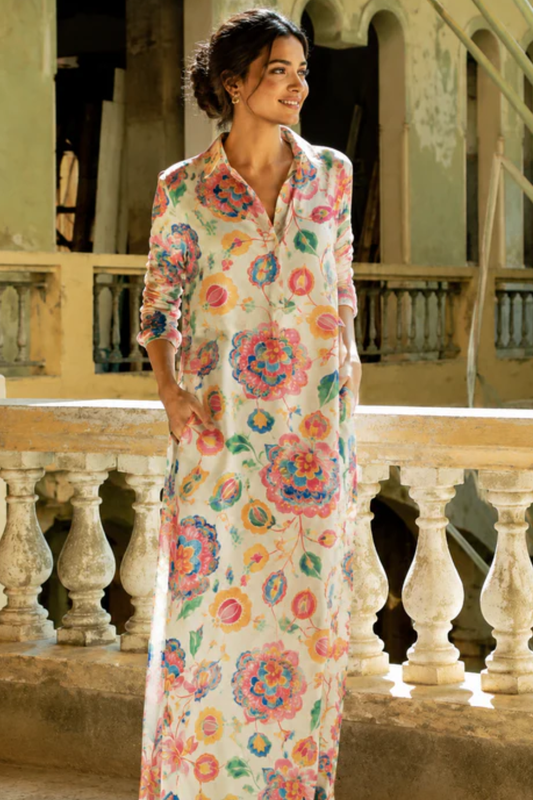 Bloom Haven Shirt Dress