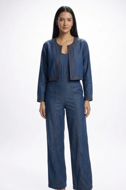 Denim Blue Jumpsuit