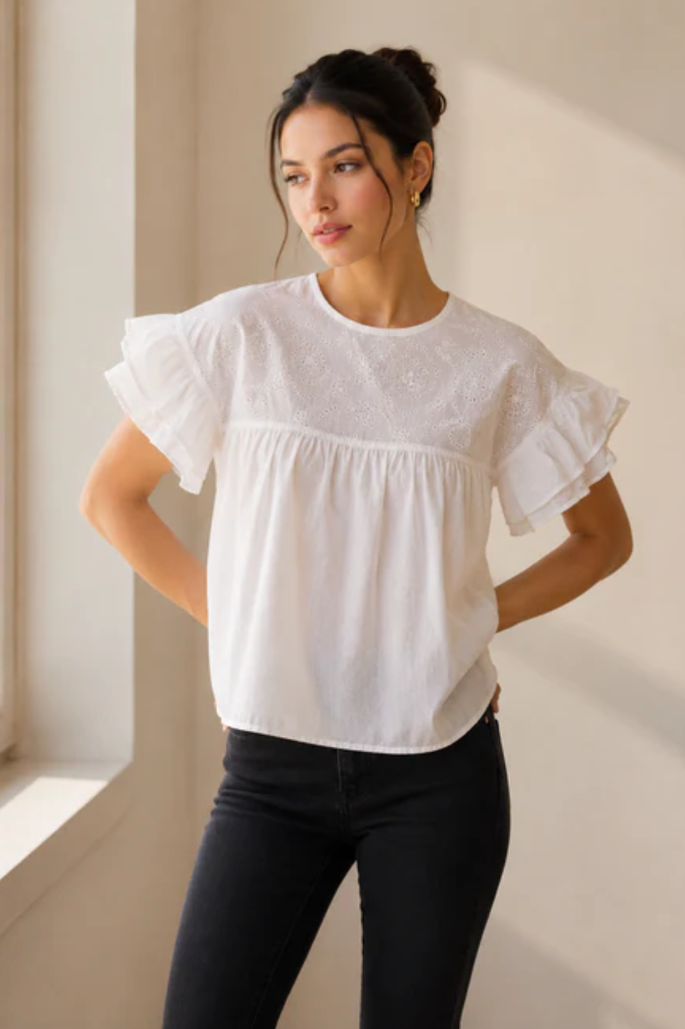 Ivory Blossom Top