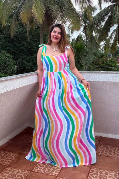 Top Tie Long Dress