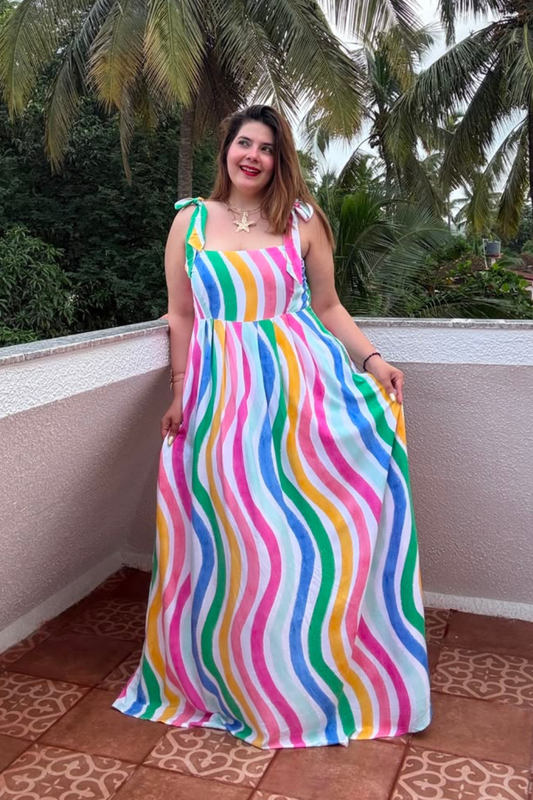 Top Tie Long Dress