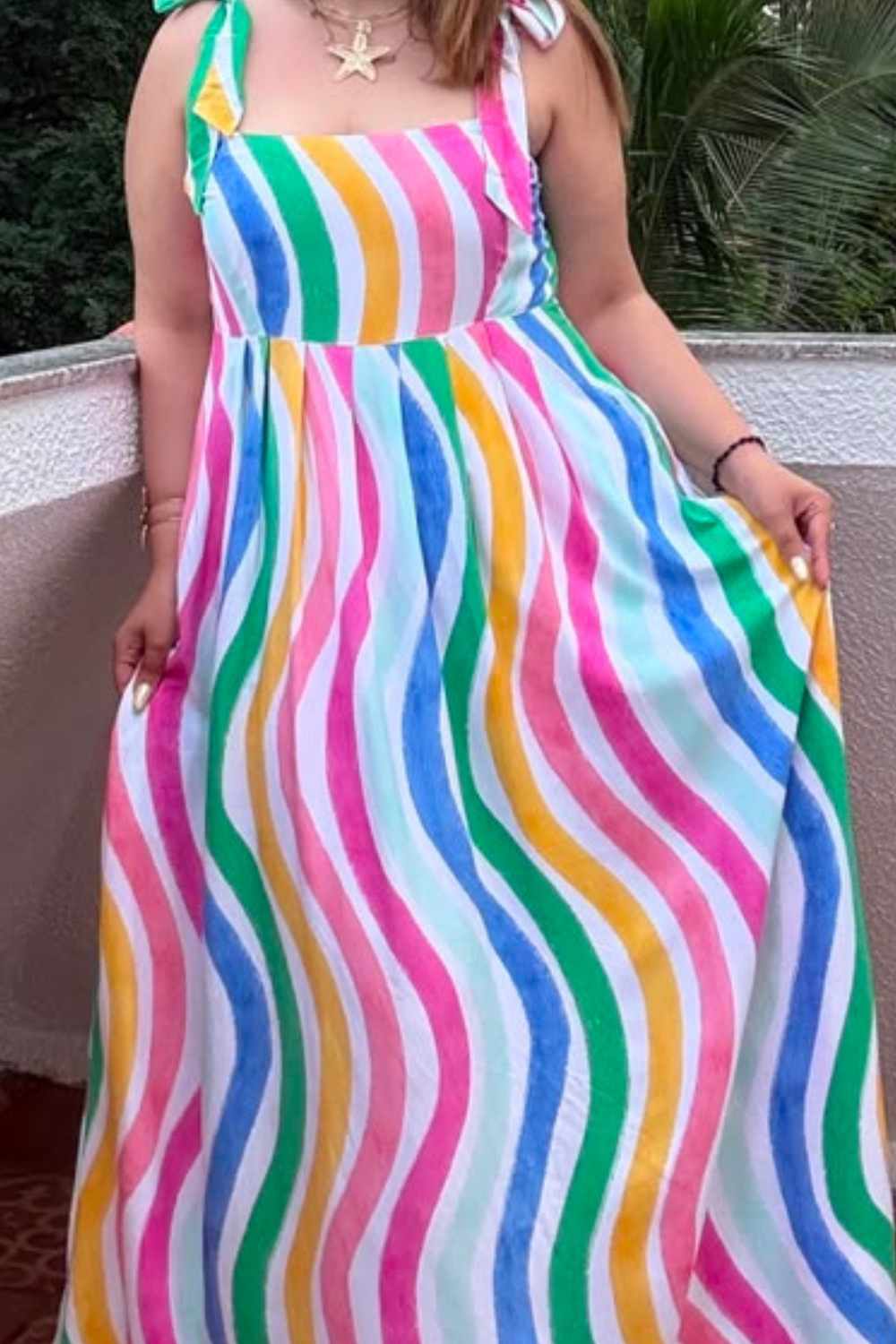 Top Tie Long Dress