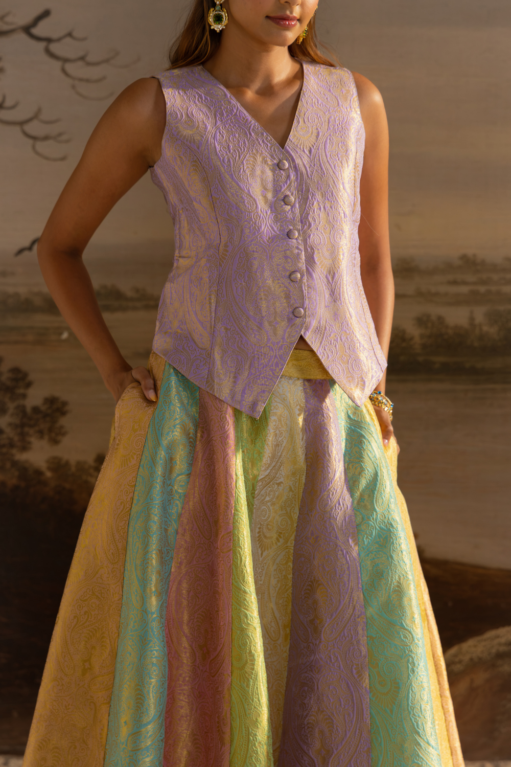Pastel skirt coordset