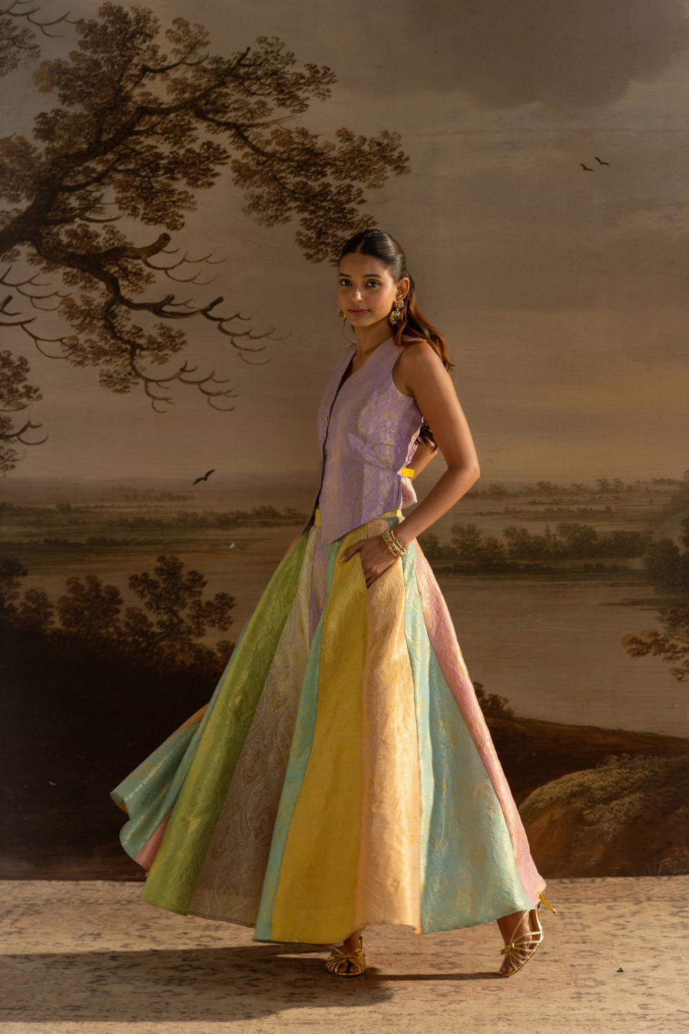 Pastel skirt coordset
