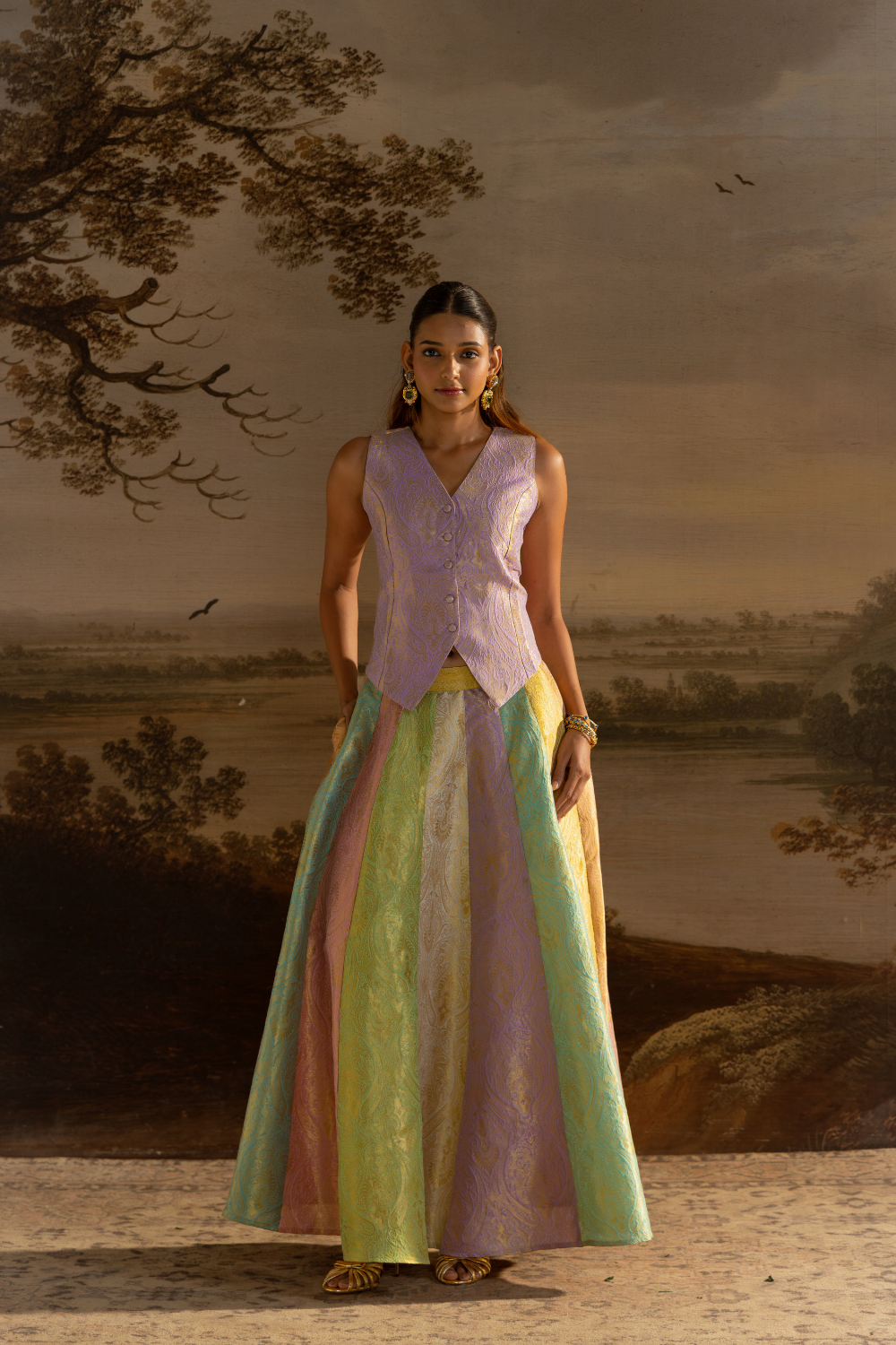 Pastel skirt coordset